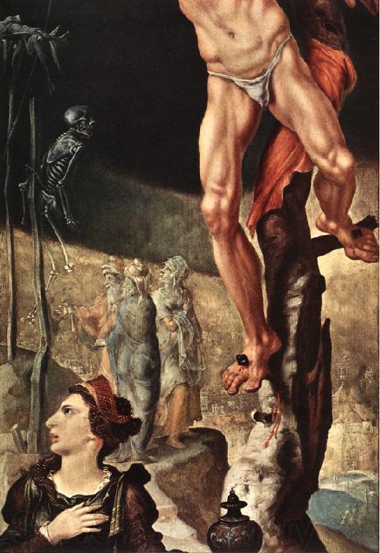 HEEMSKERCK, Maerten van Crucifixion (detail) sg Norge oil painting art